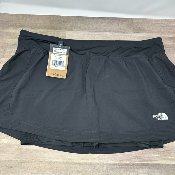 The North Face Pants - The North Face Women Sunriser Skort Black Size XXL Elastic Waist Pockets NWT